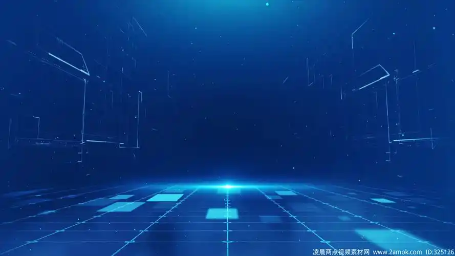4k高科技蓝色空间背景舞台背景,其它舞台背景下载,高清4096x2304视频