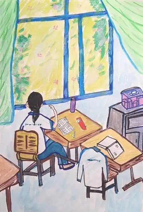 「石油附小·美育」我在母校留影——2022届六年级毕业绘画展