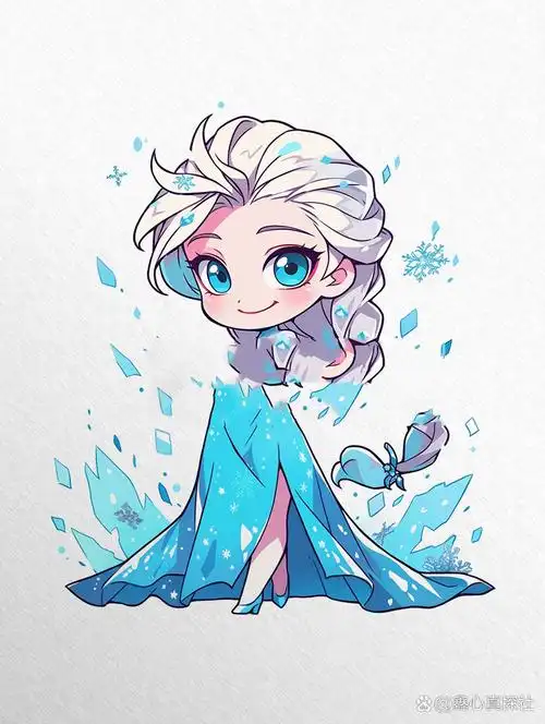 冰雪奇缘艾莎公主1|q版