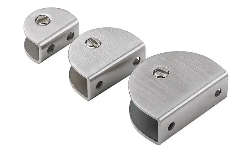 不锈钢玻璃夹支架玻璃夹固定配件夹子层板夹固定夹半圆形方玻璃托