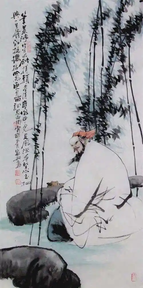 李家兴写意人物画欣赏