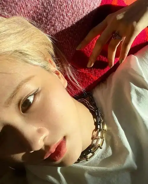 blackpink朴彩英晒私照表情微妙眼神迷人秀出纤细腰线