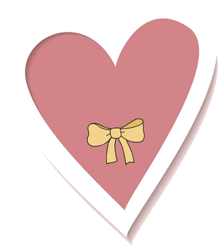 卡通粉色爱心边框