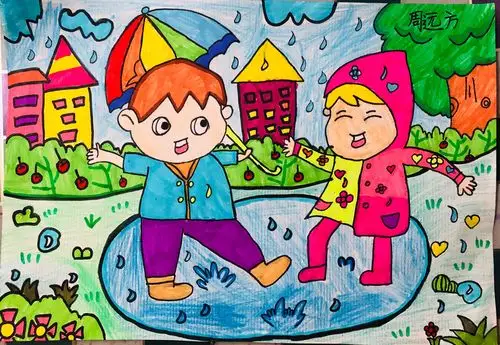 【少儿美术】20190212 《下雨啦》