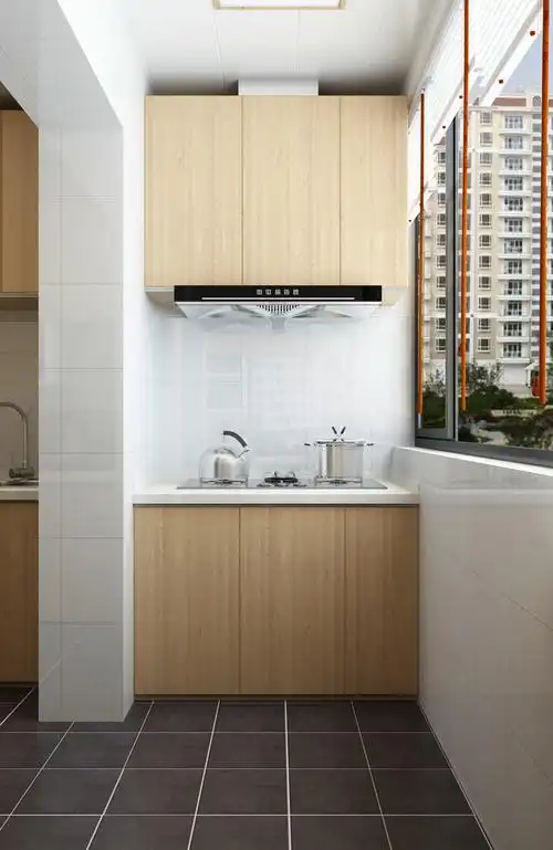 简约二居之家厨房阳台灶台设计