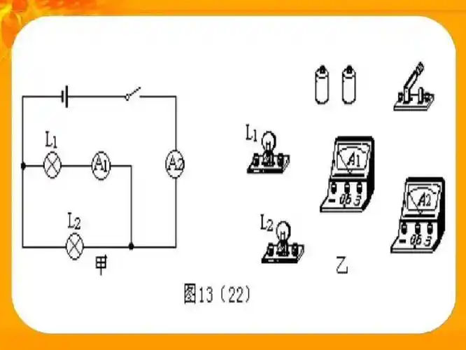 初中物理电学电路图实物图画法