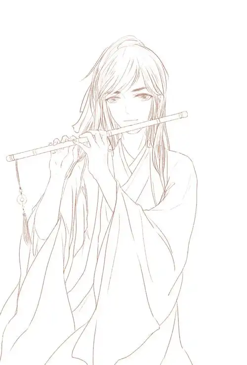 画完了!吹笛子!  (自用随便拿  改了不准发