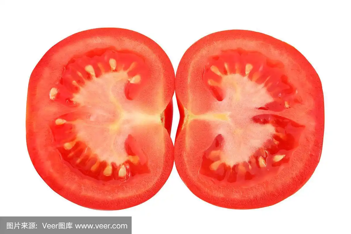 横截面的番茄