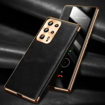 诗贝洛华为p40pro手机壳p40pro真皮翻盖镜头全包防摔皮套超薄商务男女