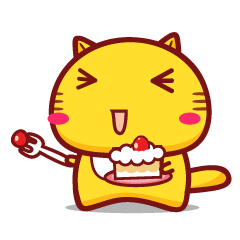 哈咪猫吃蛋糕表情表情哈咪猫hamicat卡通动漫可爱猫