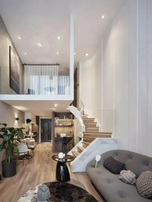 氛围感满满的loft公寓设计现代高级简约