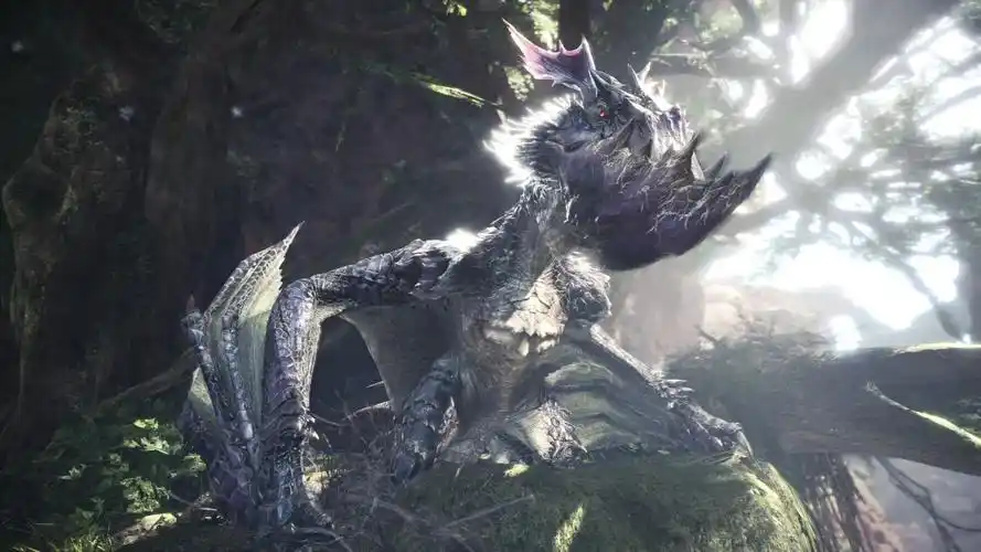 怪物猎人世界黑狼鸟初见