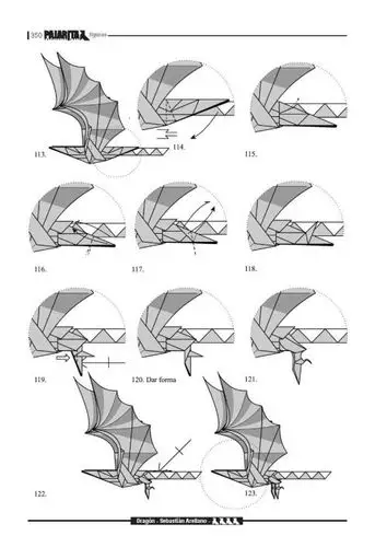 古代龙飞龙折纸教程
