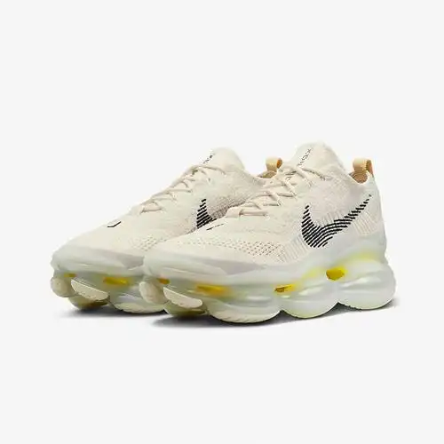 耐克男鞋air max scorpion米白大气垫厚底老爹鞋跑步鞋dj4701-001