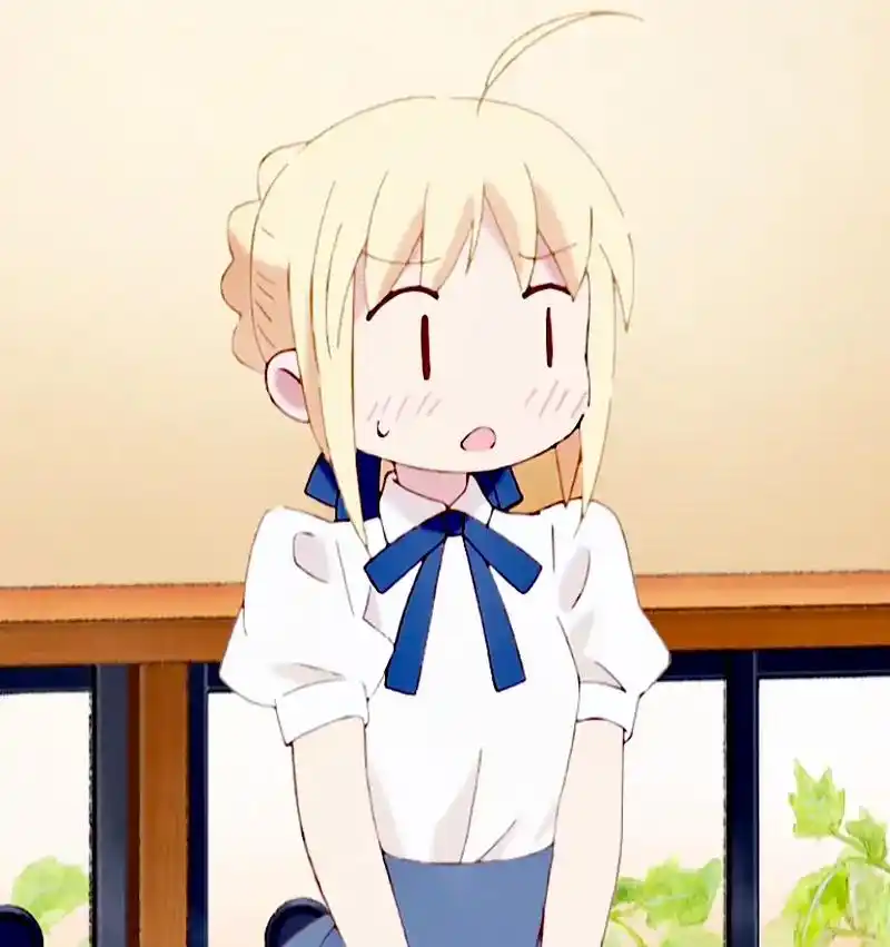 q版呆毛王.#fate #saber - 抖音