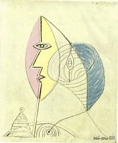 《女子》毕加索艺术作品高清-世界名画-美术网 mei-shu.com