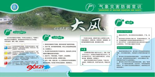 624海报印制海报展板素材592气象灾害防御常识大风