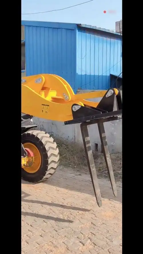 铲车改叉车,装载机带货叉,铲车叉子