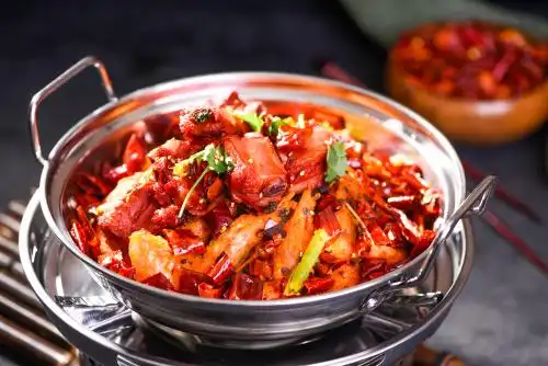干锅排骨虾 排骨 香辣虾