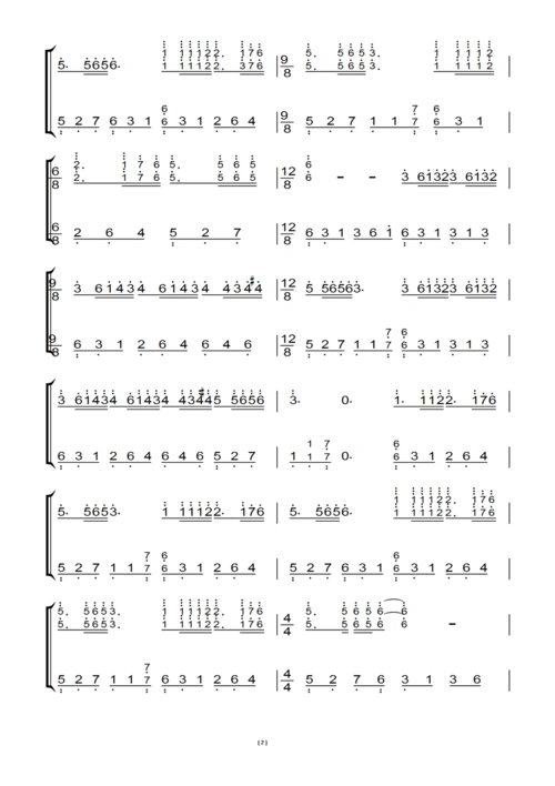 梦中的婚礼(理查德·克莱德曼演奏版)(原版)钢琴双手简谱 钢琴谱