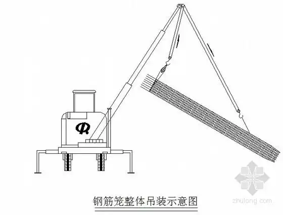 钢筋笼整体吊装示意图