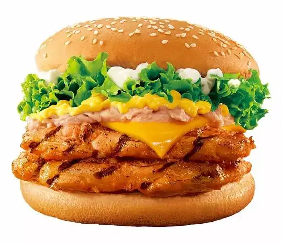 奶酪虾酱烤鸡堡