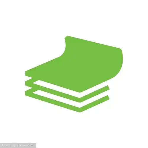 矢量纸图标和绿色标志