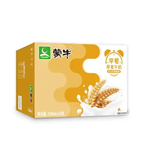 【双11预售】蒙牛早餐奶麦香味250ml×16盒×2箱组合