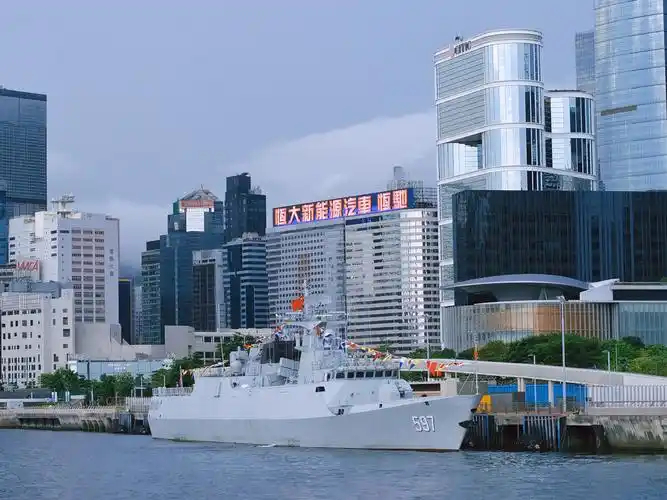 中国海军597号钦州舰香港中环20210801