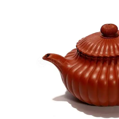 紫砂壶作品《仿古士圆元条壶》原矿全手工优惠全场包邮真品保证-淘壶