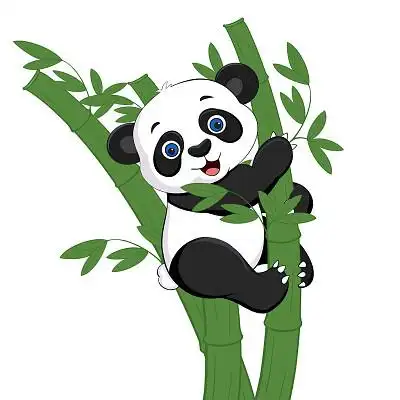 卡通可爱大熊猫png素材