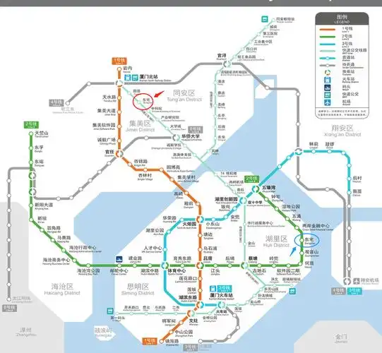 厦门地铁东宅站是brt东宅站吗