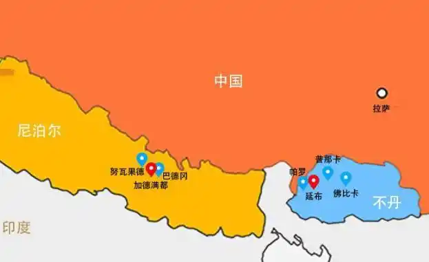 不丹地图