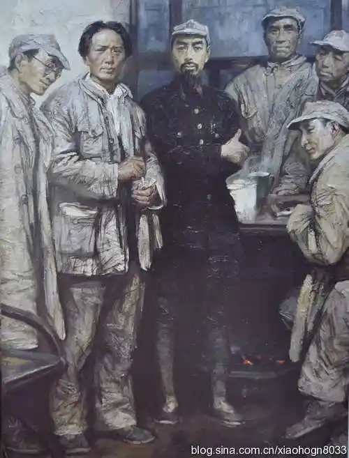 沈尧伊油画《转折-遵义会议》翻拍与赏析