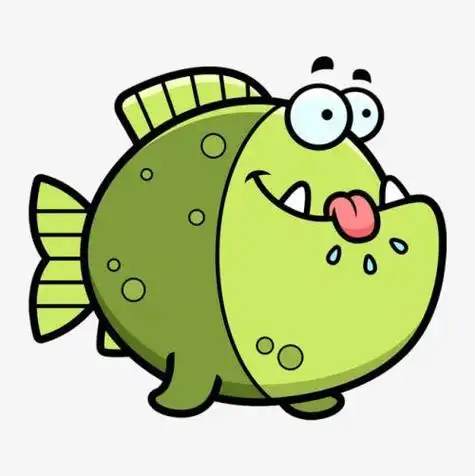 卡通鱼简笔画头像