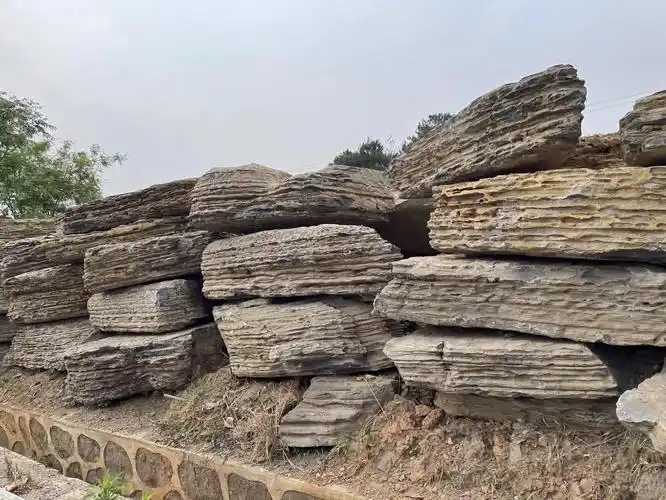 金华园林庭院假山设计千层石景观石