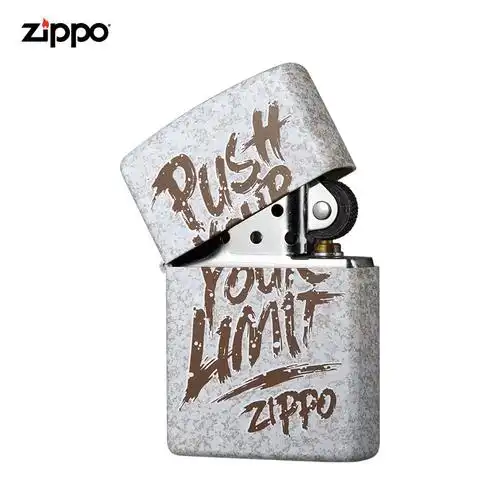 芝宝zippo打火机正版自我宣言彩印zppo防风煤油火机男士礼物套装