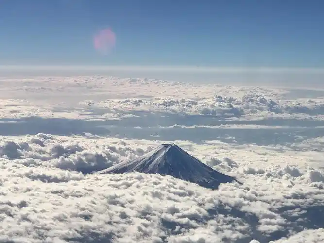 鸟瞰富士山