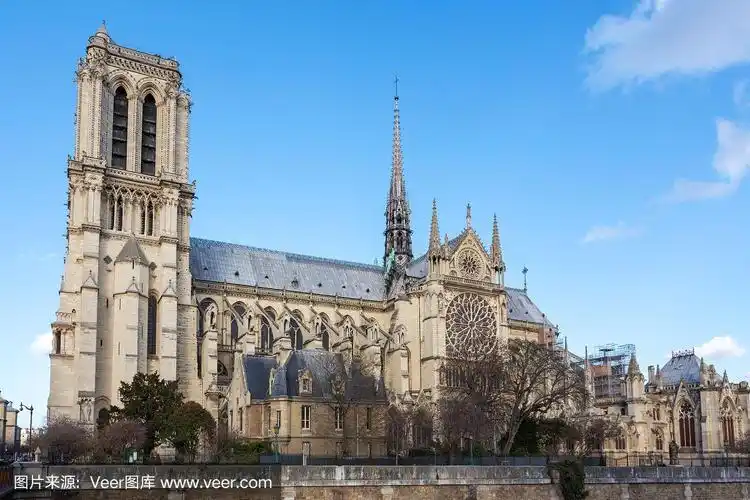 巴黎圣母院,侧立面