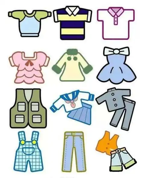 幼儿园衣服简笔画