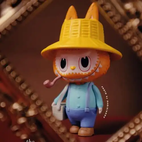 泡泡玛特labubu艺术精灵系列拉布布梵高盲盒手办玩具公仔人类之子