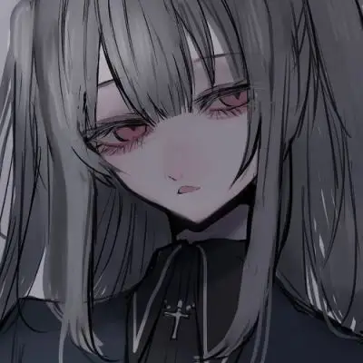 动漫女生暗黑系女生头像