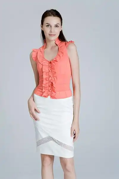 别处,看,站立,美女