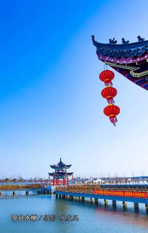 初春的光山龙山湖