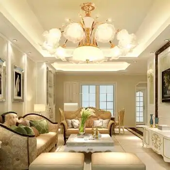 简欧轻奢大厅吸顶灯现代简约客厅灯创意温馨大气卧室餐厅吸顶灯具 三