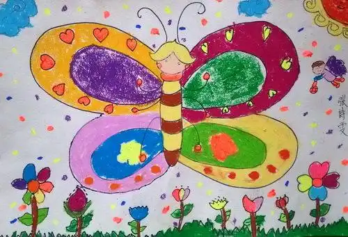少儿书画作品-蝴蝶/儿童书画作品蝴蝶欣赏_中国少儿美术教育网