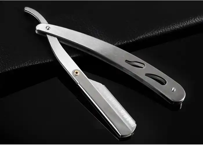 老式剃须刀手动剃刀刮胡刀理发店专用刀片剃头美发刮刀男士刮脸刀