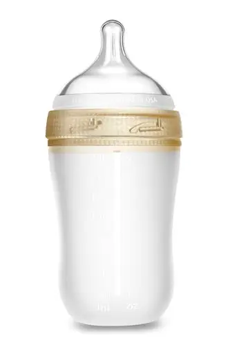 美国kair硅胶奶瓶,新生婴儿奶瓶具有防胀气,防呛奶,无螺纹,宽口径,易
