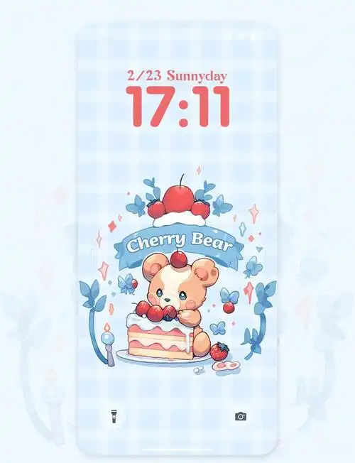 樱桃小熊壁纸素材