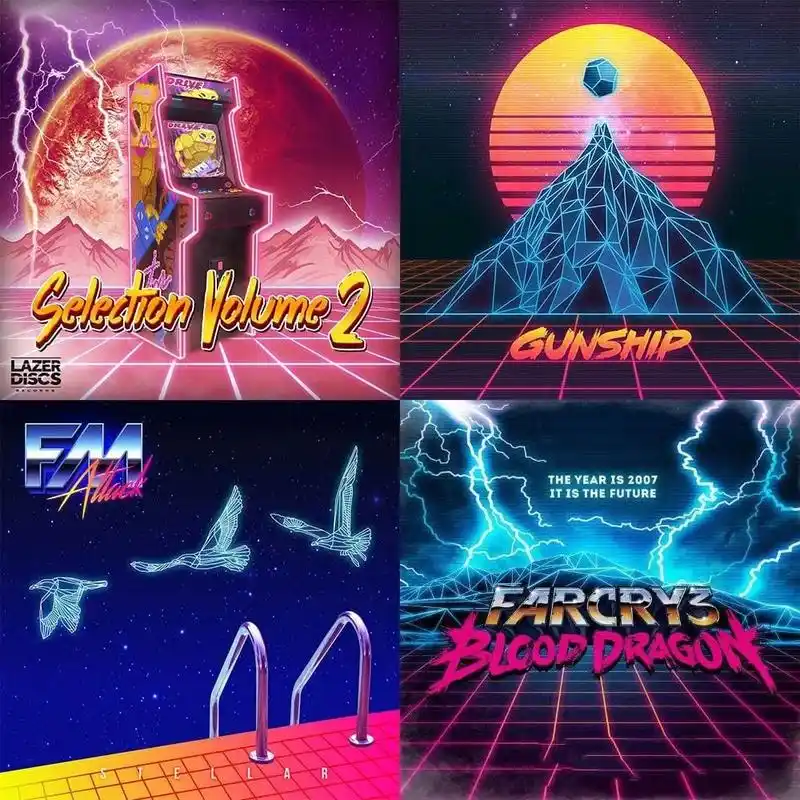 synthwave的复古未来主义风格它其实还有更为细致的分类:比如一撮人主
